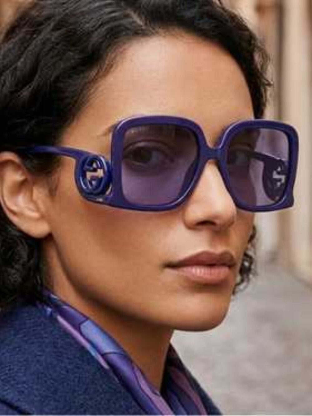NEW GUCCI SUNGLASSES VIOLET WOMEN EYEWEAR GUCCI GG1326S 006